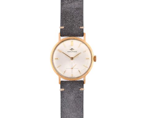 Movado: A 9 Carat Gold Wristwatch, signed Movado, 1965, (calibre 135) manual wound lever movement signed, adjusted to two pos