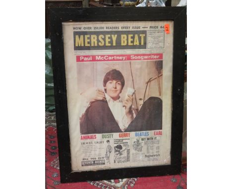 FRAMED MERSEYBEAT POSTER 