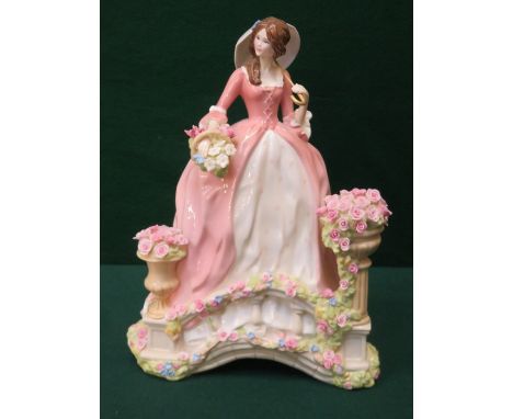 ROYAL STAFFORDSHIRE GLAZED CERAMIC FIGURE- SPRING ENCHANTMENT
