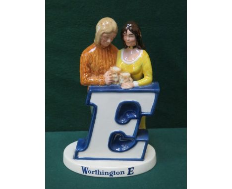 BESWICK ADVERTISING CERAMIC FIGURE GROUP- WORTHINGTON E, APPROXIMATELY 23cm HIGH 