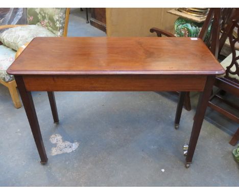 MAHOGANY CONSOLE TABLE 