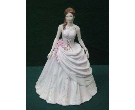 ROYAL WORCESTER GLAZED CERAMIC FIGURE- VICTORIA 