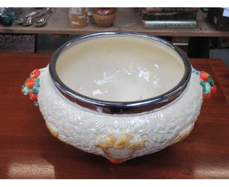 CLARICE CLIFF CELTIC HARVEST CERAMIC BOWL WITH PLATED RIM