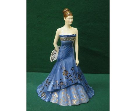 ROYAL WORCESTER GLAZED CERAMIC FIGURE MIDSUMMER WALTZ