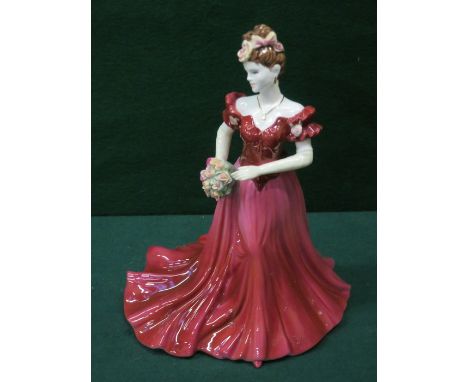 COALPORT GLAZED CERAMIC LADIES OF FASHION FIGURE- JENNY 