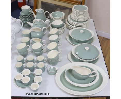   A Wedgwood Barlaston green tea dinner and breakfast service