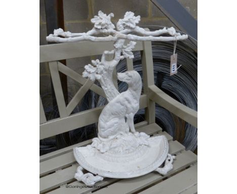   A Victorian cast iron stick stand, height 59cm