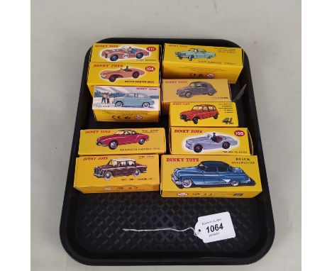 A selection of ten boxed Dinky cars, all 2000 dates