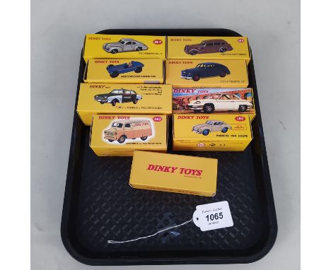 A selection of nine boxed Dinky cars, all 2000 dates