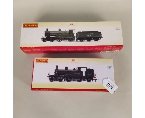 A Hornby Class T9 steam locomotive engine plus a Hornby R3422 'Admirals Radial' engine (this with mild play wear and slight p