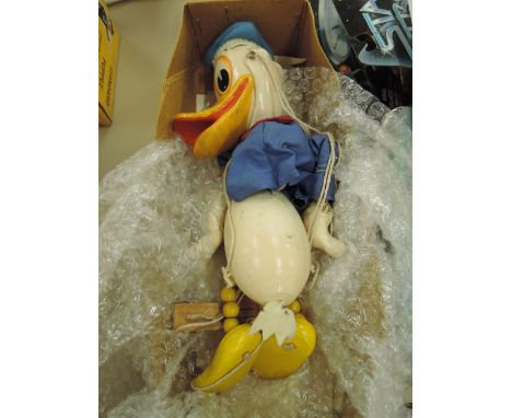 A Pelhamp puppet, Donald Duck, from the Walt Disney Character Series, boxed