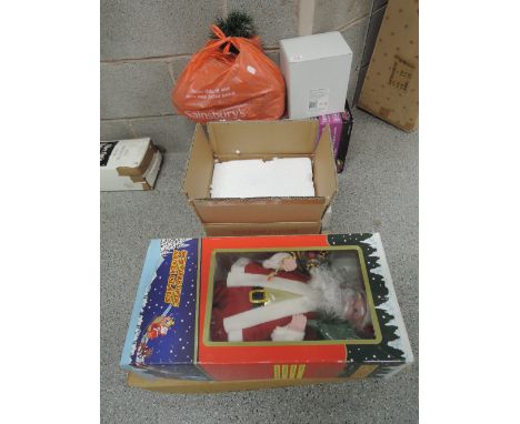 A large selection of Christmas light decorations etc