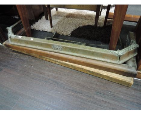 A selection of vintage fire kerbs and trivet
