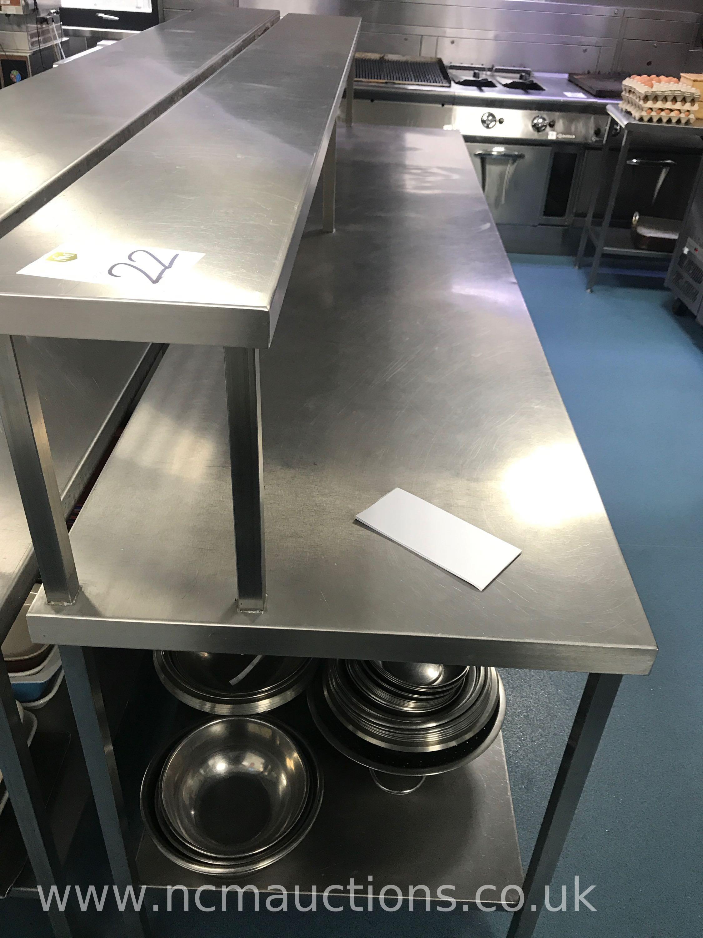 Stainless Steel Serving Counter Approximately H 1.318 L 0.865 W 3.114 ...