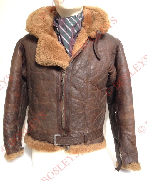 WW2 RAF Irvin Flying Jacket. A good worn mid war example, with four ...