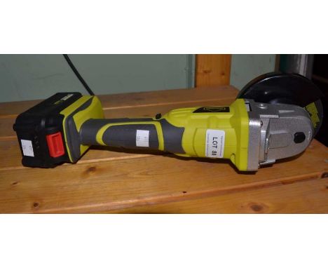DeWinner cordless angle grinder&nbsp;(SOLD AS SEEN)
