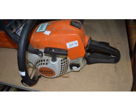 A Stihl MS211C chainsaw&nbsp;(SOLD AS SEEN)
