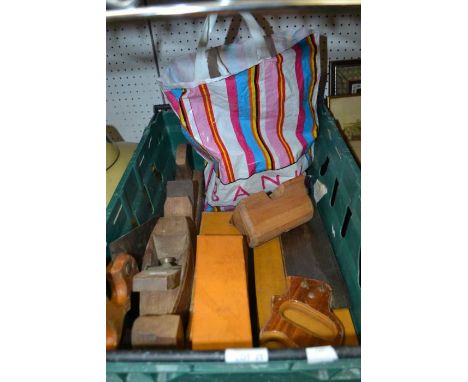 A crate of vintage tools, some boxed