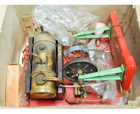 A Mamod twin cylinder super-heated steam engine, in box