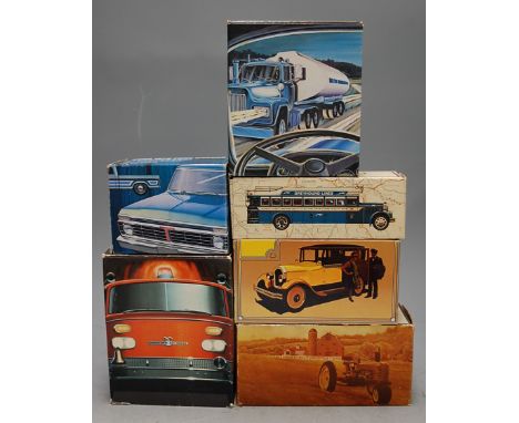 Avon Products, Car Replicas in Glass &amp; Plastic inc Aftershave/Talc, all Mint Boxed &amp; Unused as issued. (USA issue Mid