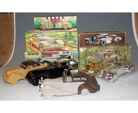 Avon Products, Car Replicas in Glass &amp; Plastic inc Aftershave/Talc, all Mint Boxed &amp; Unused as issued. (USA issue Mid