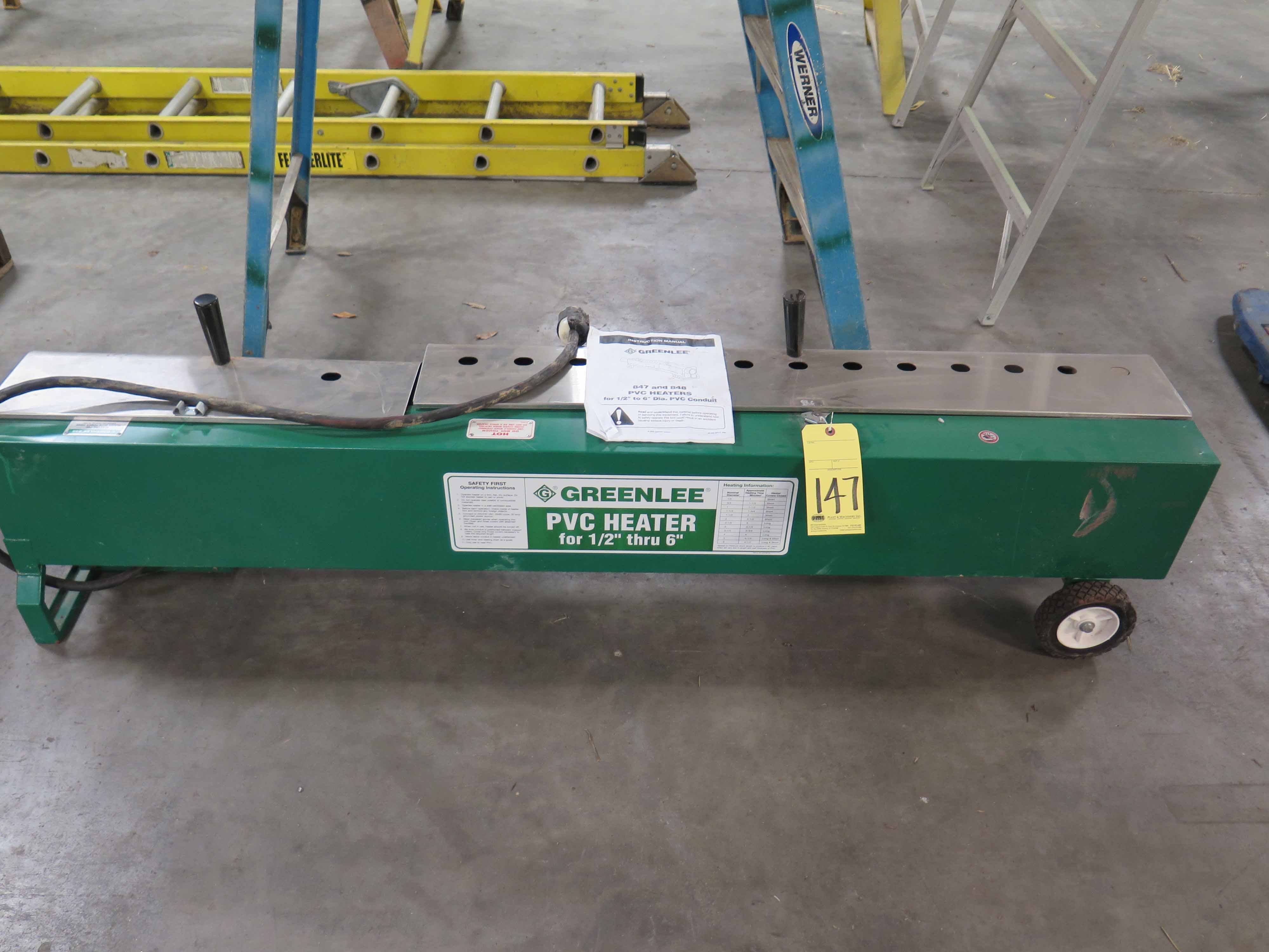 ELECTRIC PVC HEATER, GREENLEE 1/2" 6" MDL. 848, 220 v., 30 amp, w/pwr