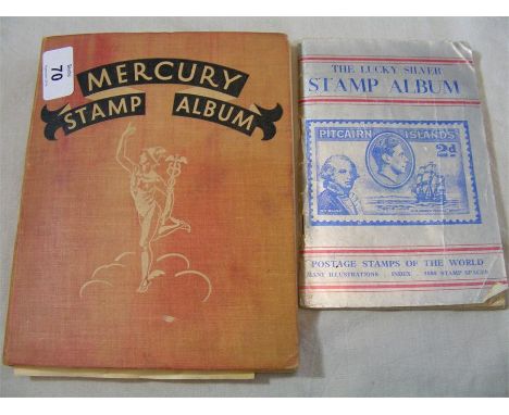 Small "Mercury" Stamp Album cont colln GB/Commonwealth/World Stamps, early C20th onwards, together with a small Lucky Silver 