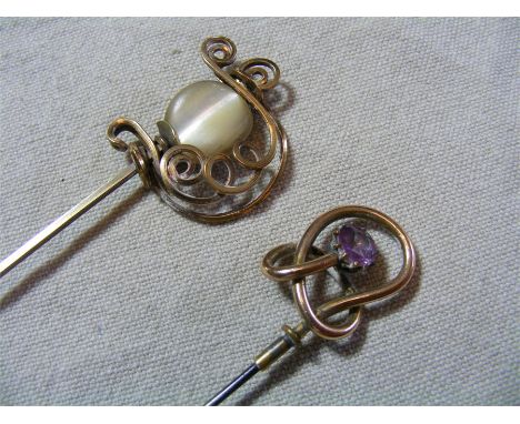 Two vintage Hat Pins.