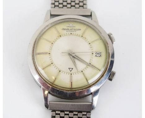Jaeger-LeCoultre Memovox caliber K825 automatic bumper movement no. 1688676, 37mm steel case back no. 951352. Running 