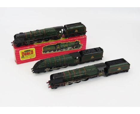 Hornby Dublo OO Gauge 3 Rail BR 4-6-2 Locomotive &amp; Tender Group - EDL11 "SILVER KING" 60016, x2 EDL12 "DUCHESS OF MONTROS