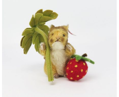 Steiff Timmy Willie Mouse with Strawberry 663222 (00686 of 1500) 