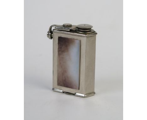 Marcel Franck 'Le Super-Kid' Art Deco Atomiser, lighter form, steel with mother of pearl 