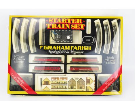 Scarce Graham Farish 8546 Starter Train Set Post Office with Class 47 Diesel - excellent but 3 buffers missing from loco, sli