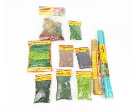 Busch OO / HO Scale Railwayside Scenery group of 10 - model numbers 7151, 7180, 7088, 7105, 7126, 7072, 7051, 7166, 7162 and 