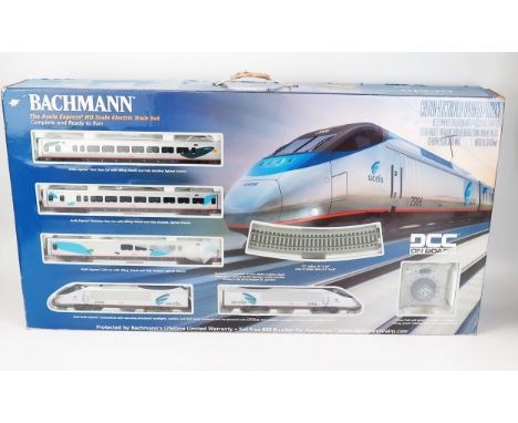 Bachmann Spectrum HO / OO Gauge 01204 Acela Express Amtrak Train Set, DCC on board - excellent, small bit of wear to loco (se