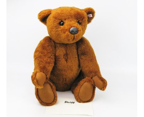 Steiff PB55 Russet Mohair Teddy Bear 663123, No. 74 of 1000 with certificate, 55cm  sitting 