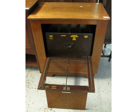 Vintage mahogany 'East-Light The Belfry' cabinet.  Patent number: 339285.