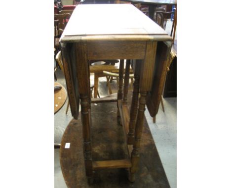 20th Century oak gate legged table.