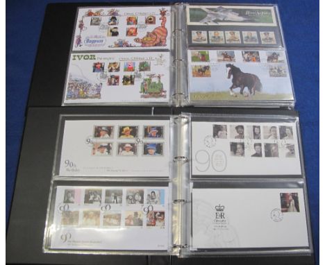 Stamps - Great Britain collection of First Day Covers in two blue albums, 1970s to 2016.