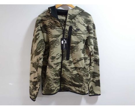 NIKE - 2 Piece Set - Nike Tech Full Zip Hoodie and Tech Joggers - Light Camo Print - Size Small - BNWT