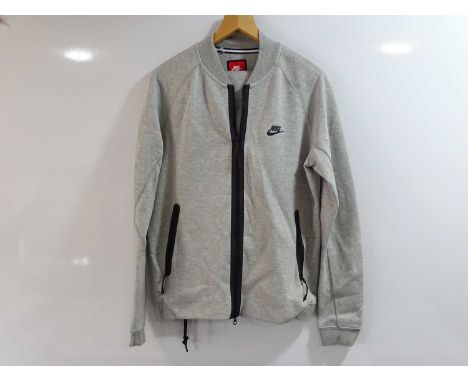 NIKE - 2 Piece Set - Nike Tech Full Zip Jacket (no hood) (Tags Removed) and Tech Joggers (BNWT) - Light Grey- Size Medium