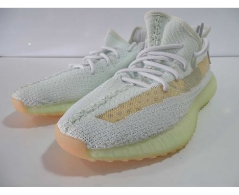 ADIDAS - Yeezy Boost 350 V2 Trainers - UK8  /  US8.5 - HyperS (light green) - BNIB