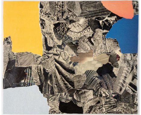 Jürg ZAHND (1958) Collage Collage  Mischtechnik, Collage, verso signiert und datiert 87  50.5 x 60 cm