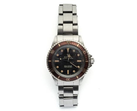 SELTENE FRÜHE ROLEX SUBMARINER 5513 VON 1967 mit der frühen Serien-Nummer: 1 665 373  Kaliber: 1520, Ref: 5513, Datierung: im
