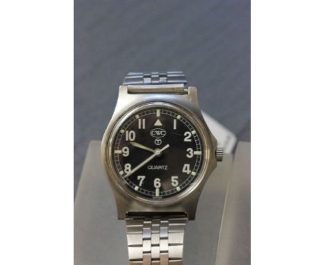 CWC Army issue stainless steel "Fatboy" wrist watch 1982 Falklands era