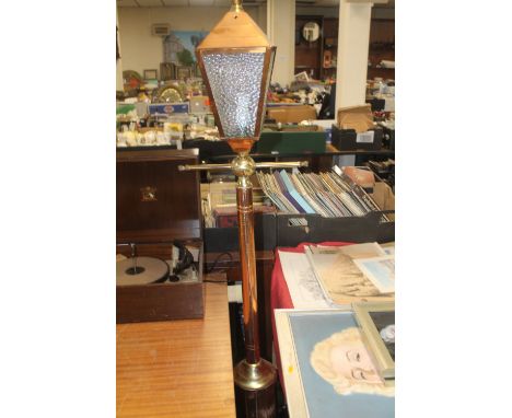 A COPPER EFFECT LAMP