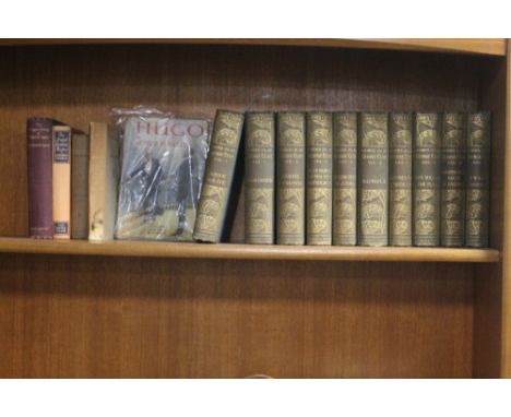 THE WORKS OF GEORGE ELIOT LIBRARY ADDITION WILLIAM BLACKWOOD AND SONS 1901 10 VOLUME SET, ARNOLD BENNET TWO VERY EARLY PAPERB