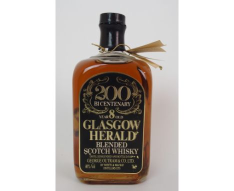 A bottle of Glasgow Herald Bicentenary blended Scotch whisky 75cl, 40% vol.