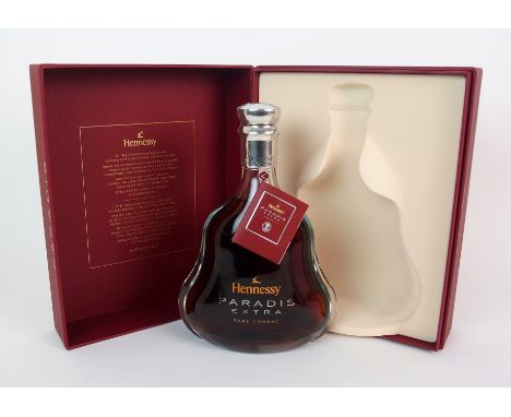 A bottle of Hennessy Paradis Extra Rare Cognac 70cl, 40% vol., in original fitted box