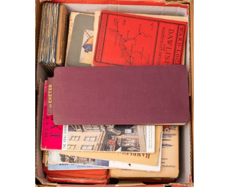 ORDNANCE SURVEY : a good collection of Ordnance Survey maps, GWR publications and West  Country guide books.(box)